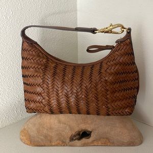 Ralph Lauren kassie woven leather bag